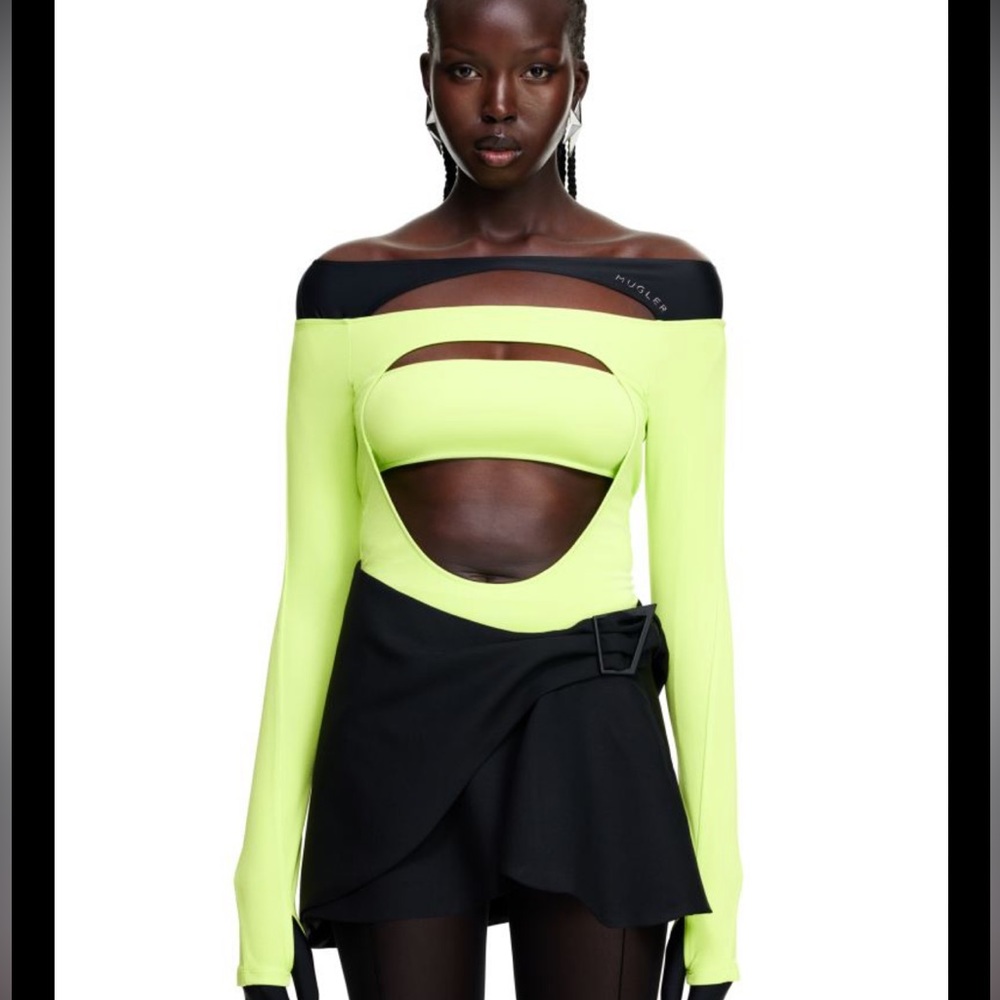 H&M Mugler cut out bodysuit